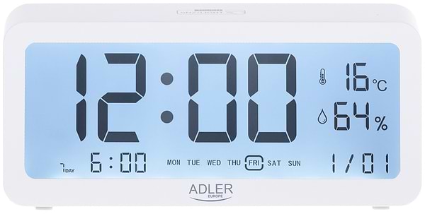 Фото - Термогигрометр Adler AD 1195 White