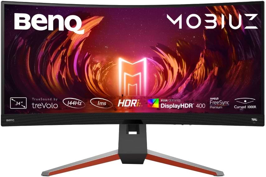 Монитор игровой BenQ EX3410R (9H.LKKLA.TBE) Metallic Grey - Фото 1