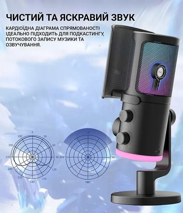 Фото - Микрофон для компьютера проводной Fifine AM6
