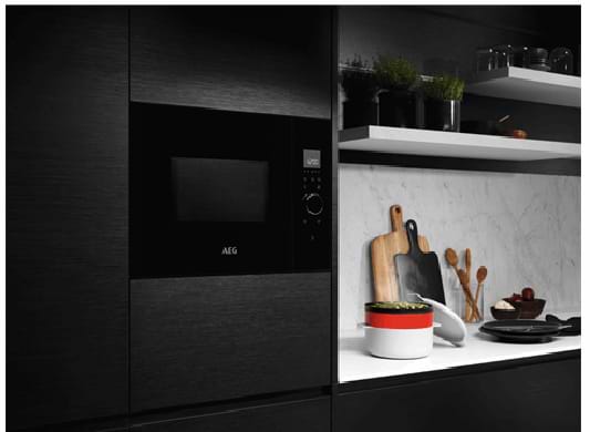 Фото - Мікрохвильова піч (НВЧ) вбудована AEG MBE2658SEB