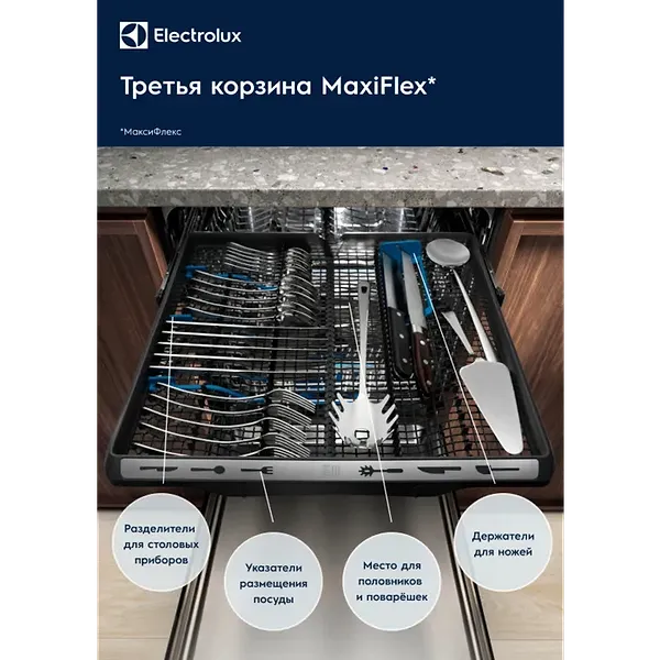 Фото - Посудомийна машина вбудована Electrolux EEA913100L