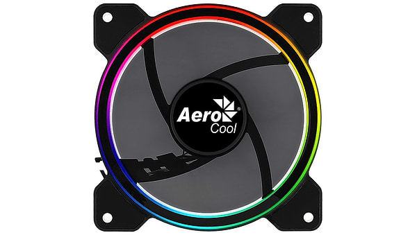 Фото - Корпусний вентилятор AEROCOOL Saturn 12 FRGB, 120х120х25 мм, 3-Pin Molex