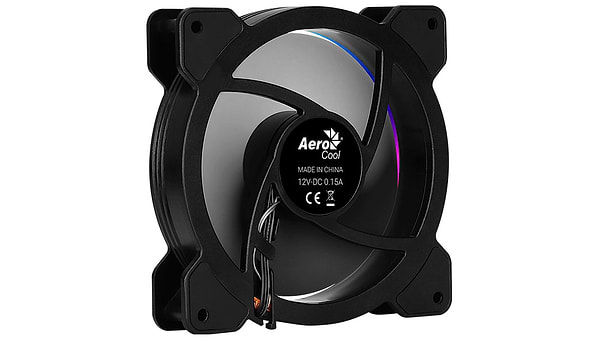 Фото - Корпусний вентилятор AEROCOOL Saturn 12 FRGB, 120х120х25 мм, 3-Pin Molex