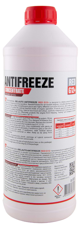 Фото - Антифриз BelAuto Концентрат червоний 1,5 л (AF1315)