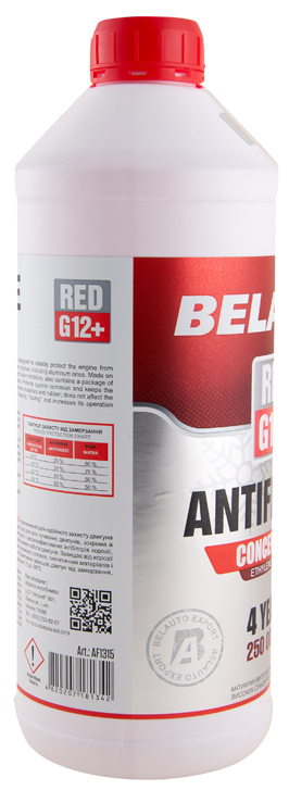 Фото - Антифриз BelAuto Концентрат червоний 1,5 л (AF1315)