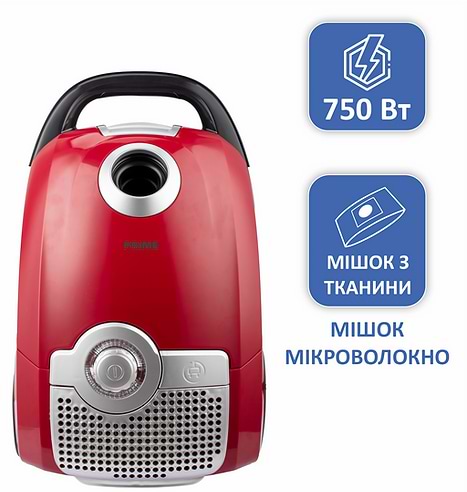 Фото - Пилосос для сухого прибирання з мішком Prime Technics PVC 3075 Silent Power
