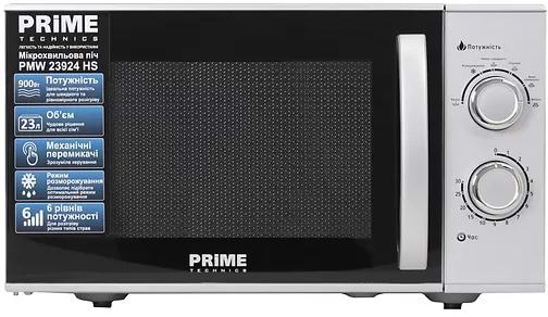 Фото - Мікрохвильова піч (НВЧ) Prime Technics PMW 23924 HS