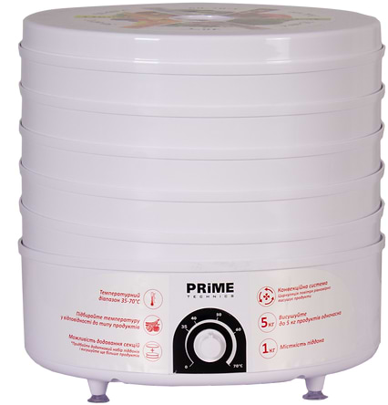 Фото - Сушилка для фруктов и овощей Prime Technics PFD 502 W