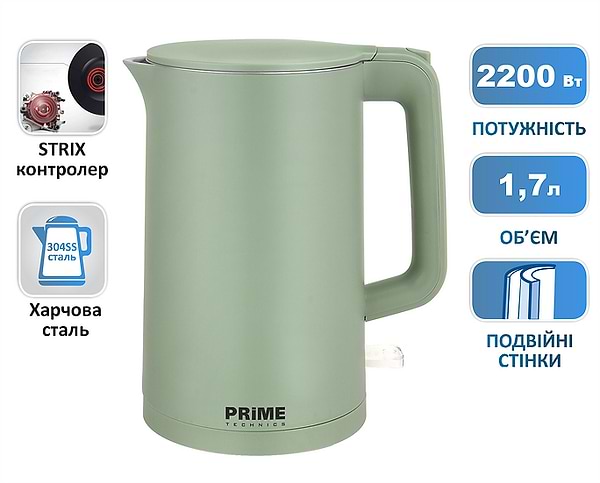 Фото - Електричний чайник Prime Technics PKP 1765 O