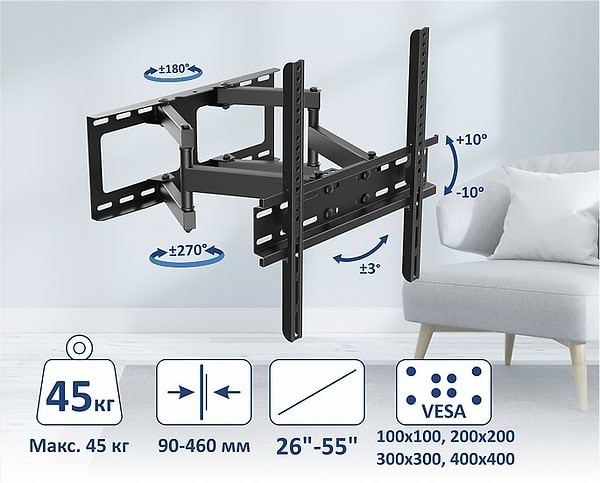 Фото - Крепление для телевизора Prime Technics PWM 3435G