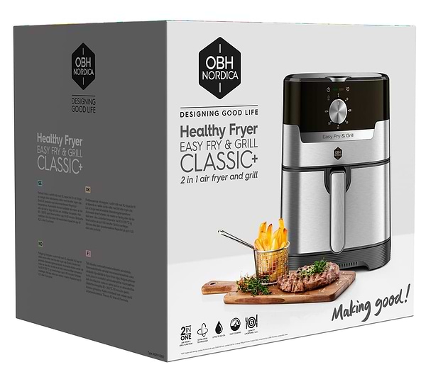 Фото - Уценка - Мультипечь OBH NORDICA AG501DS0 2в1 Easy Fry&Grill