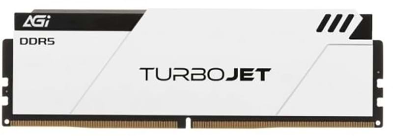 Пам'ять DDR AGI DDR5 16Gb 6000MHz TURBOJET White Heatsink Black lightbar Retail (AGI6AVW16UD858-SR)