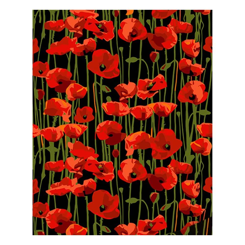 Картина по номерам Strateg Маковое поле 40х50 см (AH1023)