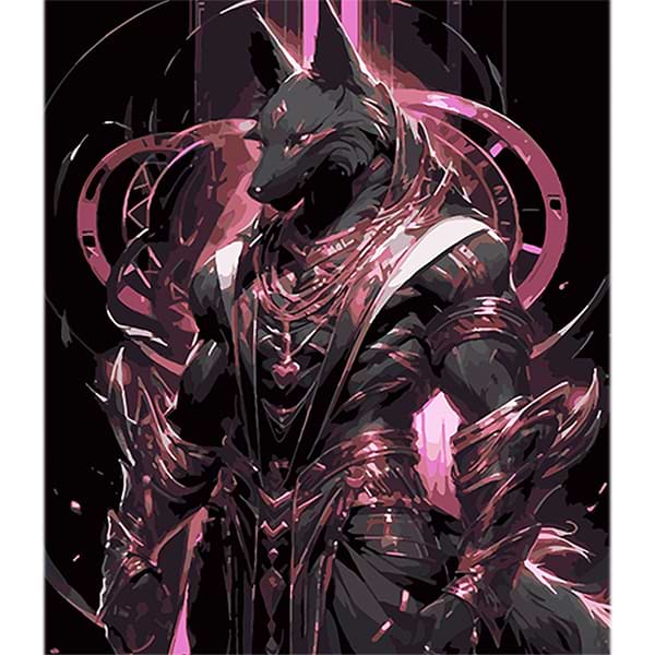 Фото - Картина по номерам Strateg Анубис и вечная мудрость 40х50 см (AH1104)