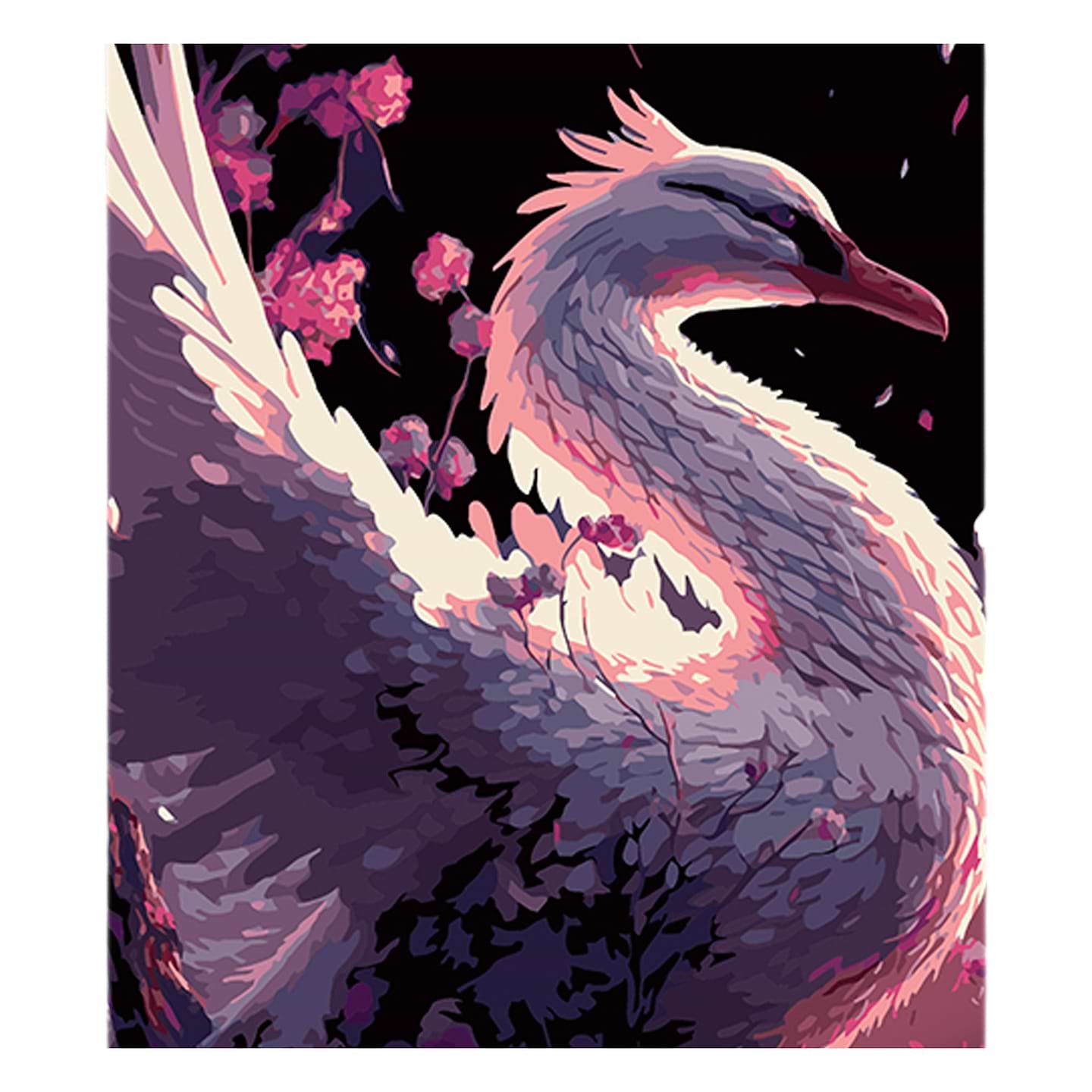 Картина за номерами Strateg Краса лебедя 40х50 см (AH1110)