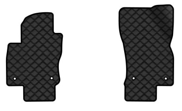 Килимки з екошкіри в салон авто передні EVAtech ECO для Tiguan Allspace 7 seats Volkswagen 2016-2020 1 покоління SUV USA VW1727AH2AV4BBLB