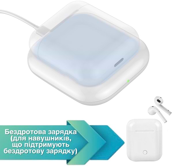 Фото - Беспроводное зарядное устройство Ailink AirPods Wireless Charger с технологией QI White (AI-AirPodsCharger1)