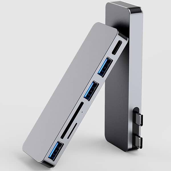 Фото - Хаб USB Ailink Aluminium USB-C SD Hub Card Reader Multi Port 6 в 1 Space Grey (AI-DC6_sg)