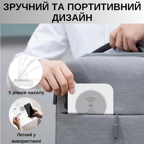 Фото - Бездротовий зарядний пристрій Ailink Dock Station T-line 4 в 1 White (AI-DS-T-line-4in1wh)