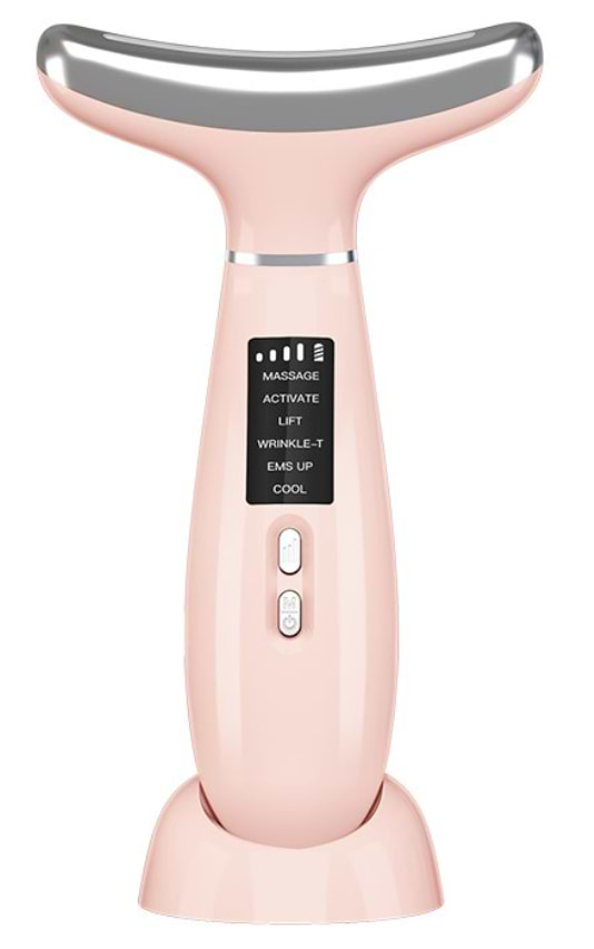 Фото - Масажер для обличчя AIMED Neck RF Lifting EMS+LED Pink (AI-NeckEMS_pink)