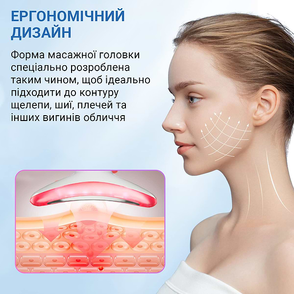 Фото - Масажер для обличчя AIMED Neck RF Lifting EMS+LED Pink (AI-NeckEMS_pink)