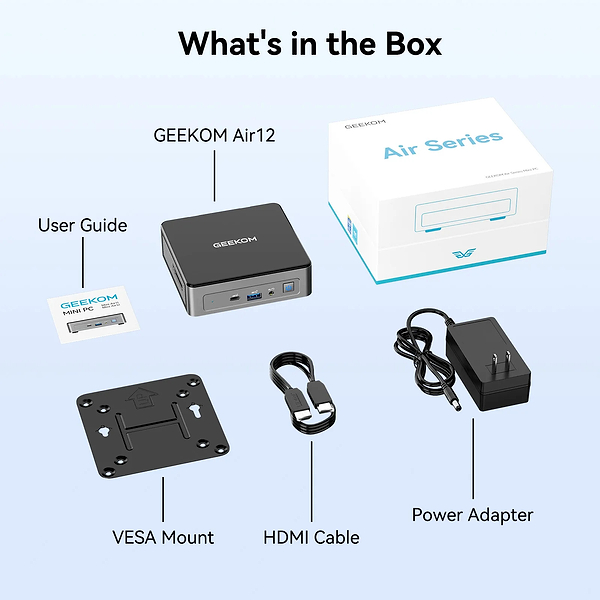 Фото - Неттоп GEEKOM Mini Air12 N150 (GMAir12N150-16512-EU)