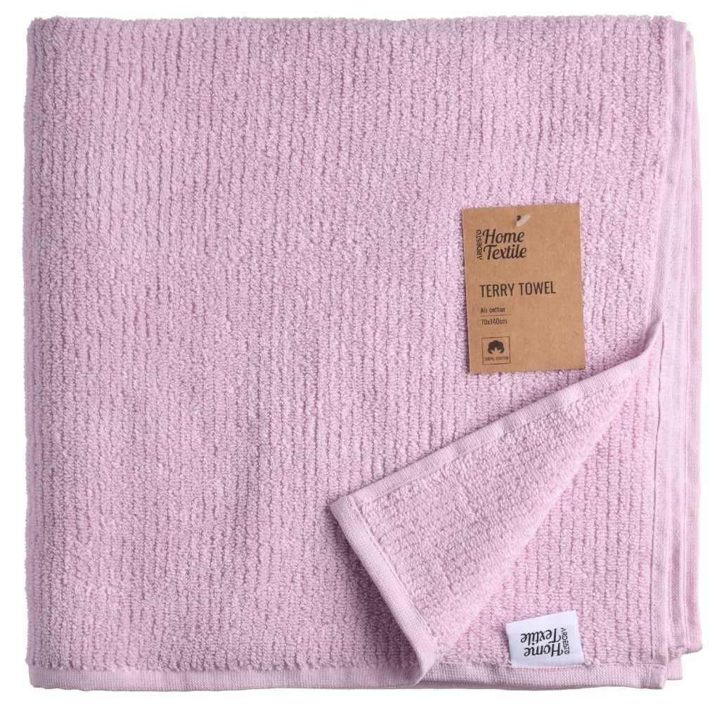 Рушник банний Ardesto махрове Air рожевий 70х140 см (ART2170SC)