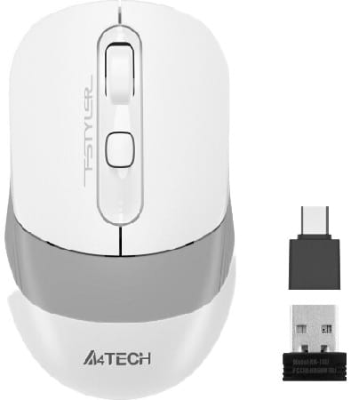 Миша бездротова A4tech Fstyler FG10CS Air Grayish White