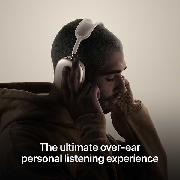 Фото - Наушники полноразмерные беспроводные Apple AirPods Max Starlight (MWW53ZE/A)