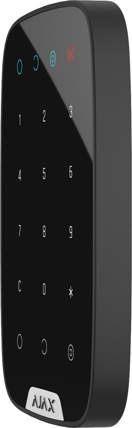 Фото - Бездротова сенсорна клавіатура Ajax KeyPad Black (000005653)