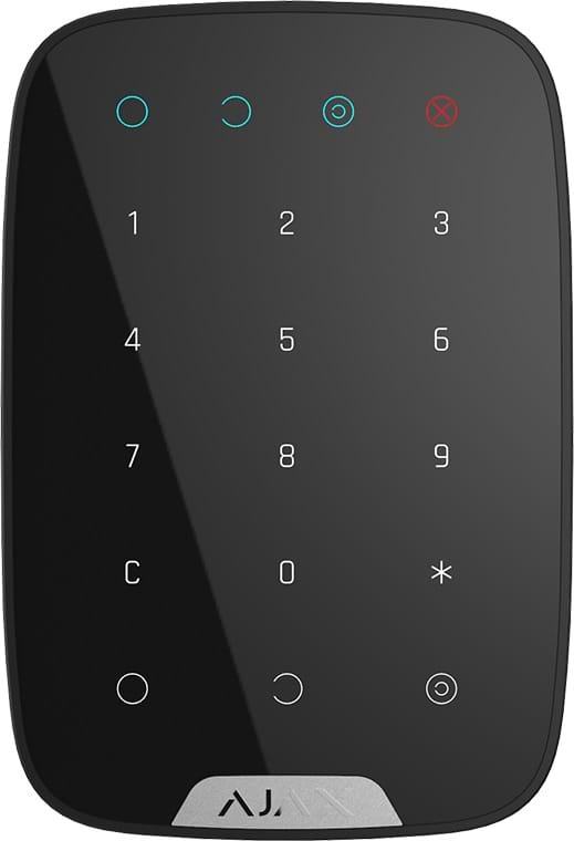 Фото - Бездротова сенсорна клавіатура Ajax KeyPad Black (000005653)