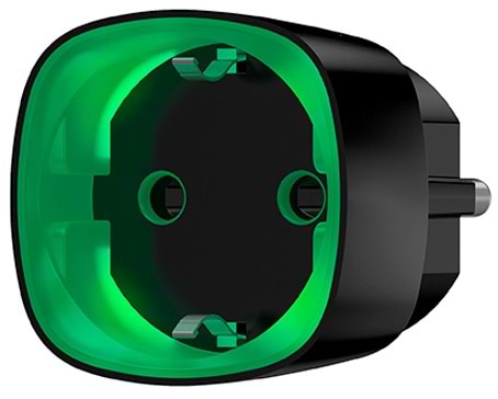 Фото - Умная розетка Ajax Socket Black Jeweller, 230V, 11А, 2.5 кВт