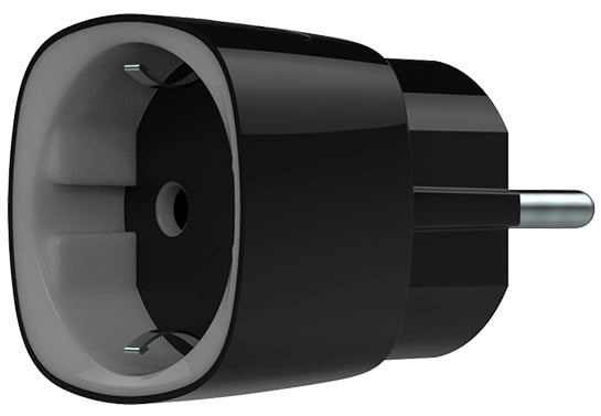 Фото - Умная розетка Ajax Socket Black Jeweller, 230V, 11А, 2.5 кВт