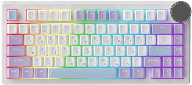 Клавиатура беспроводная Ajazz AK820 V2 Coconut Flake Switch (AK820-V2-CF-PWB)