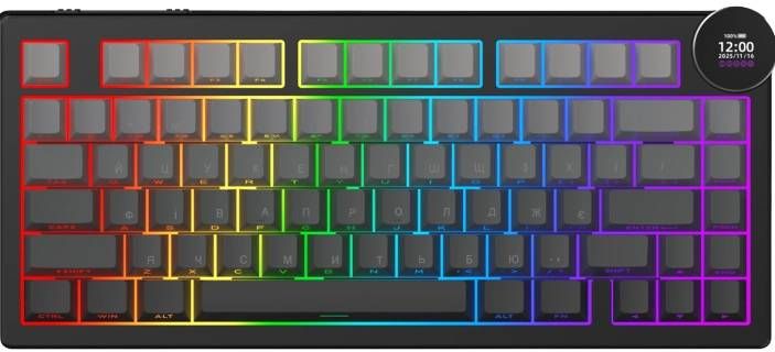 Клавиатура беспроводная Ajazz AK820 V2 White Peach Switch (AK820-V2-WP-S-BG)
