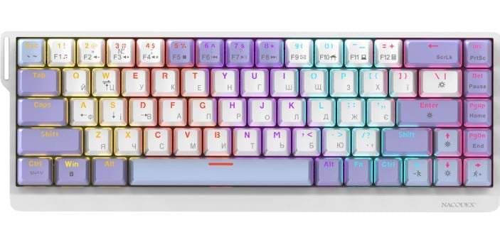 Клавиатура проводная игровая Ajazz NacodeX NK68 V2 Red Switch (NK68-V2-R-PWB)