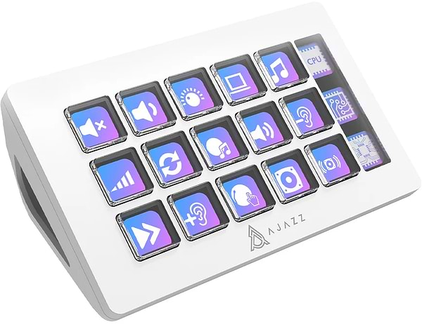 Фото - Пульт керування трансляцією Ajazz AKP153E USB White (AKP153E-W)