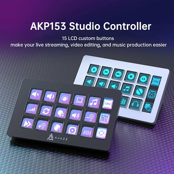 Фото - Пульт керування трансляцією Ajazz AKP153E USB White (AKP153E-W)