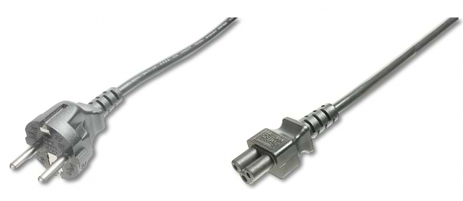 Кабель питания Digitus Schuko - C5 1.8m Black (AK-440103-018-S)