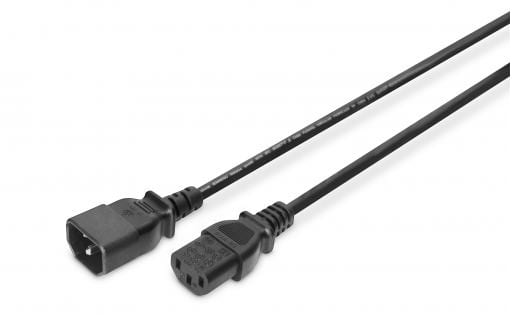 Кабель живлення Digitus C14/M - C13/F 5.0m Black (AK-440201-050-S)