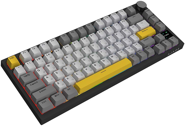 Фото - Клавіатура бездротова ігрова Ajazz AK820 Pro Flying Fish Switch (AK820PRO-FF-BGY)