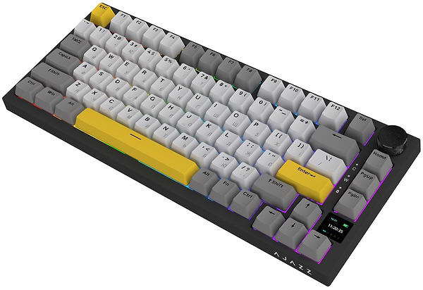 Фото - Клавіатура бездротова ігрова Ajazz AK820 Pro Flying Fish Switch (AK820PRO-FF-BGY)
