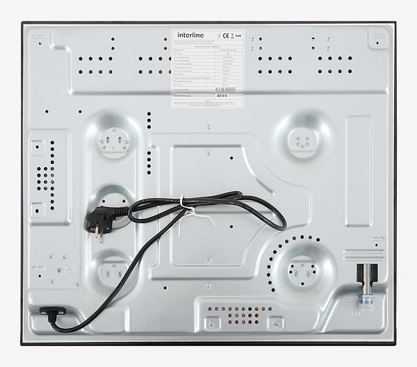 Фото - Комплект техніки Interline Варильна поверхня + Витяжка вбудована Interline HGG 764 FGT BA + DELI BL A/60/2/T