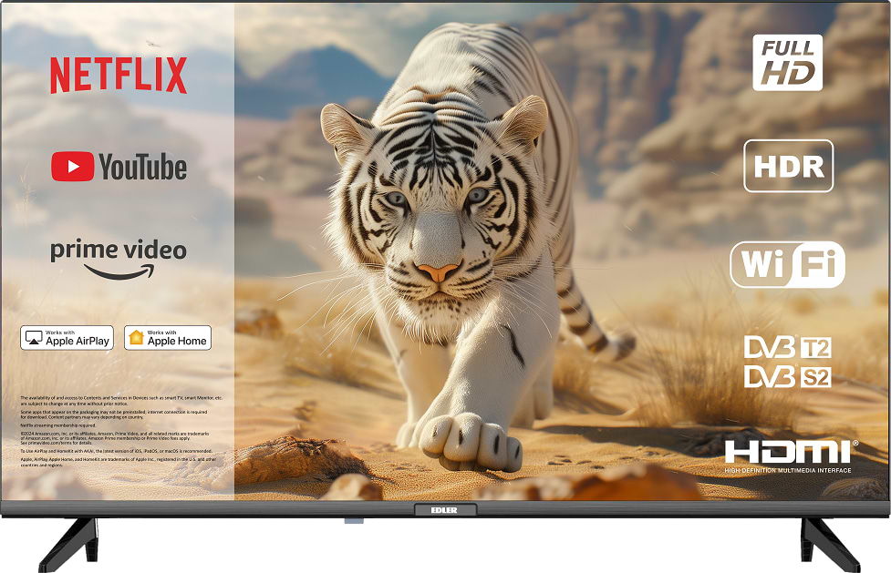 Купить Телевизор Edler AK40FHD22 W - Фото 1 Телевизор Edler AK40FHD22 W - Фото 1