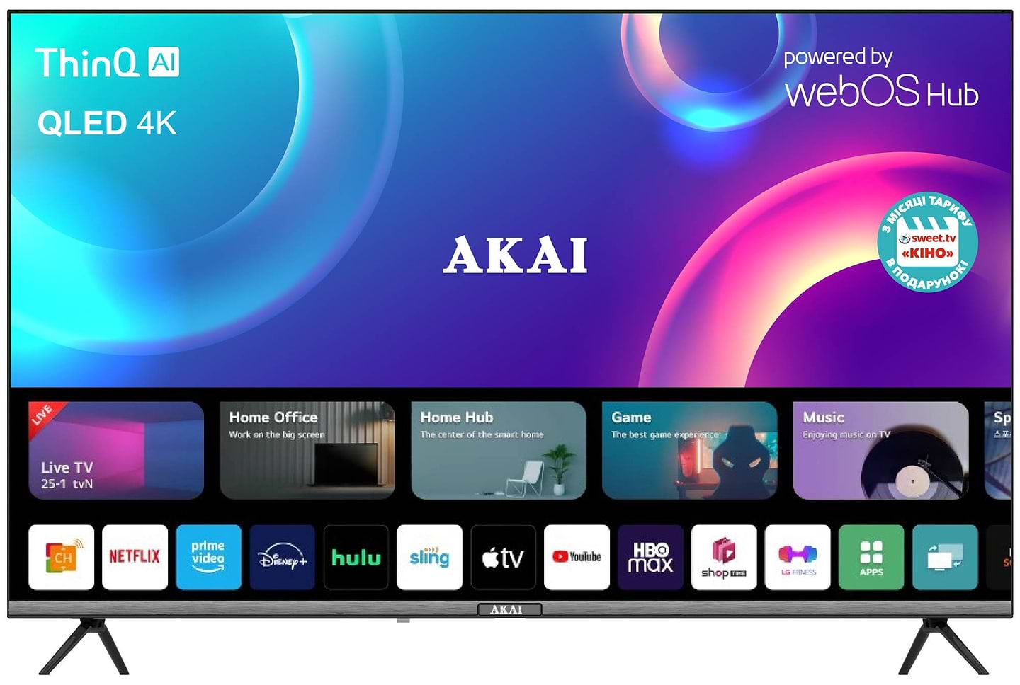 Телевизор Akai AK55QHD23W - Фото 1