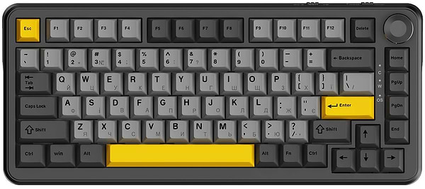 Фото - Клавиатура проводная игровая Ajazz AK820 MAX Magnetic switches (AK820MAX-WM-BGY)