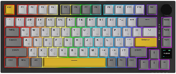 Фото - Клавіатура бездротова ігрова Ajazz AK820 Pro Gift Switch (AK820PRO-G-BGY)