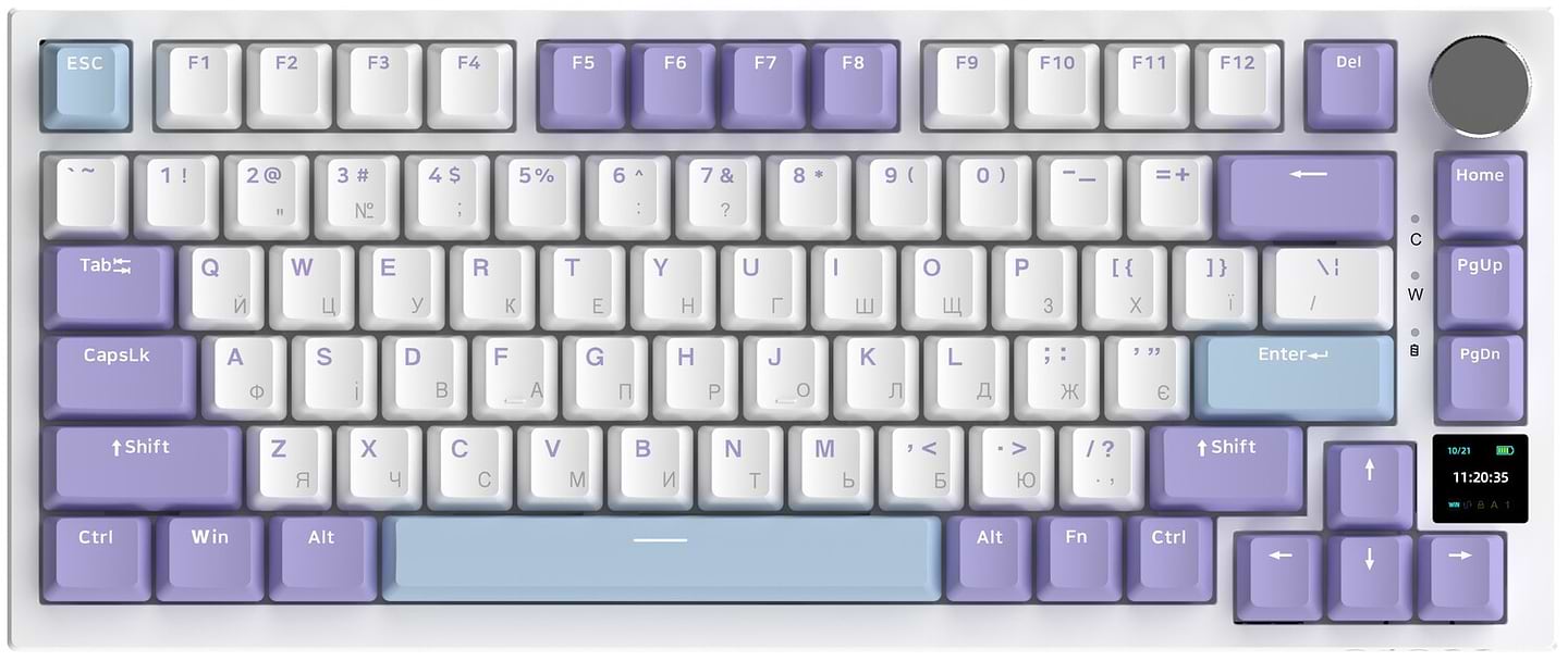 Клавіатура бездротова ігрова Ajazz AK820 Pro Gift Switch (AK820PRO-G-PWB) - Фото 1