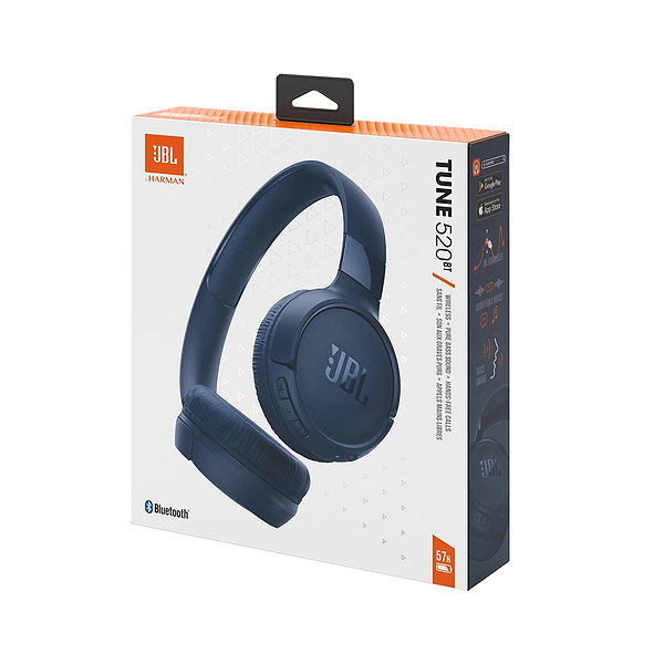 Фото - Наушники накладные беспроводные JBL Tune 520BT Blue (JBLT520BTBLUEU)