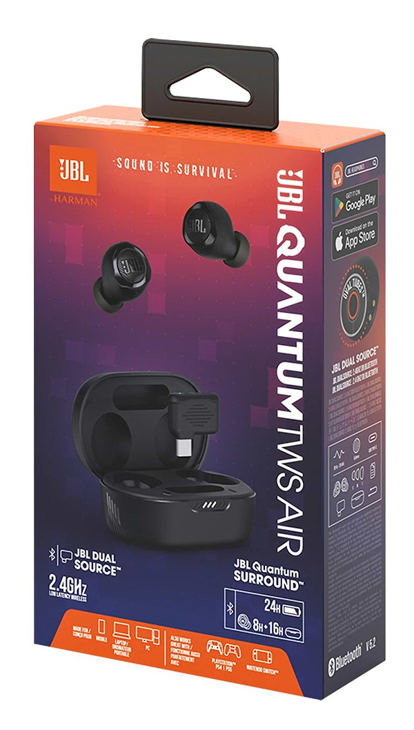 Фото - Навушники вкладиші бездротові TWS JBL JBLQTWSAIRBLK